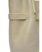 Soulière beigefarbene Lederhandtasche - 23x25,5x16,5 cm