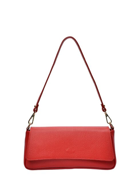 Borsa a tracolla TSBV 49 in pelle rossa - 11x26x6 cm