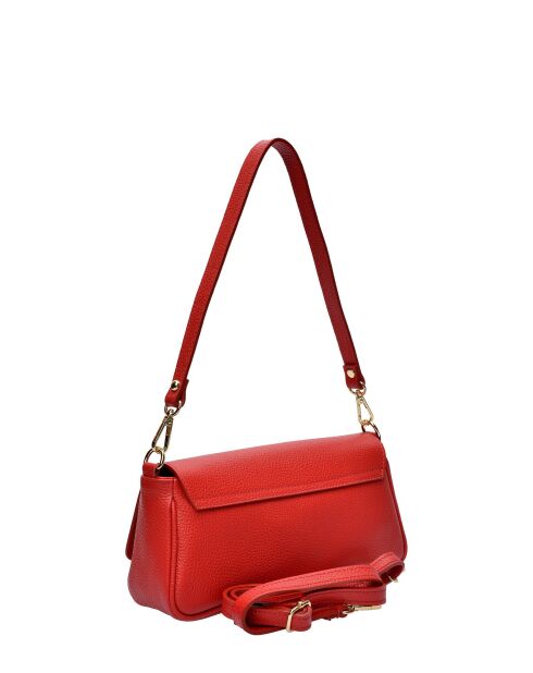 Borsa a tracolla TSBV 49 in pelle rossa - 11x26x6 cm