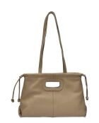 TSBV 52 modderleren schoudertas - 22x36x 12cm