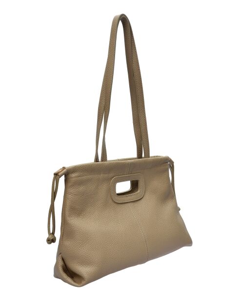 TSBV 52 modderleren schoudertas - 22x36x 12cm