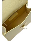 Teddy Blake gele leren draagtas - 12,5x19,5x7,5 cm