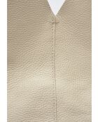 Beuteltasche Lupo Barcelona aus beigem Leder - 22x25x14 cm