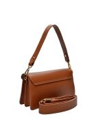 SBV 82 cognac leren schoudertas - 14x25,5x9 cm