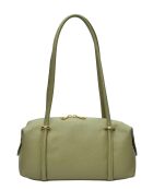 TSBV 51 pistachegroene leren schoudertas - 22x36x 12cm