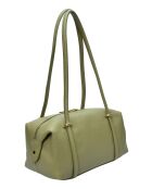 TSBV 51 pistachegroene leren schoudertas - 22x36x 12cm