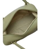 TSBV 51 pistachegroene leren schoudertas - 22x36x 12cm