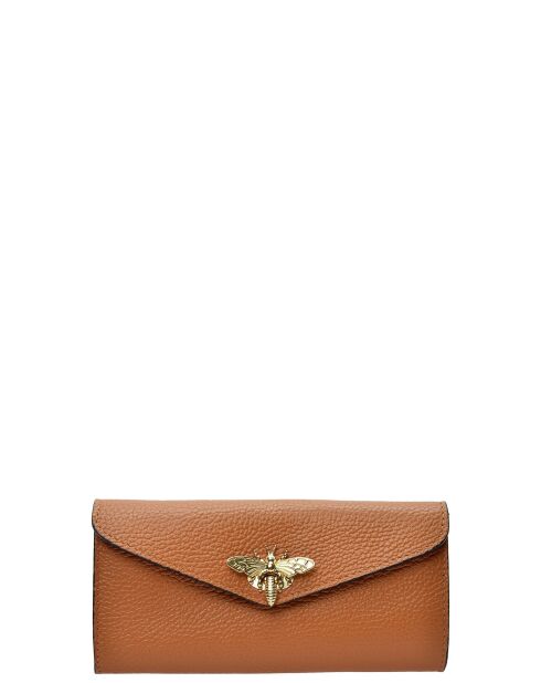 SBV 59 Geldbörse aus cognacfarbenem Leder - 9x19x/ cm
