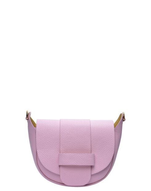 Bandolera TSBV 54 de piel rosa - 13x16,5x7 cm