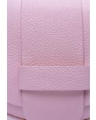 TSBV 54 rosa Schultertasche aus Leder - 13x16,5x7 cm