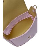 TSBV 54 rosa Schultertasche aus Leder - 13x16,5x7 cm