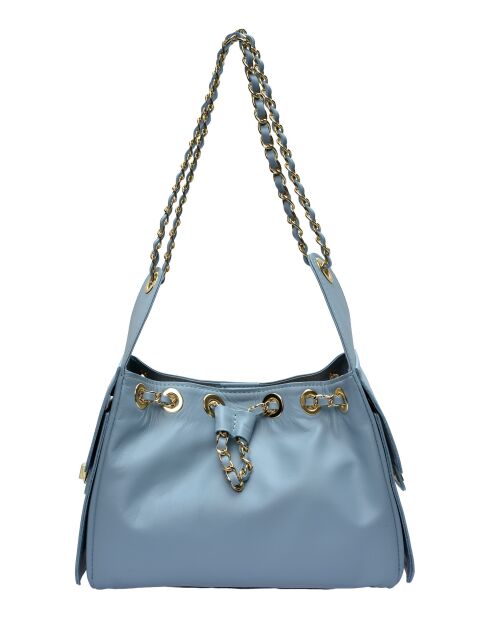SBV 80 Celeste Schultertasche aus Leder - 20x26x11 cm