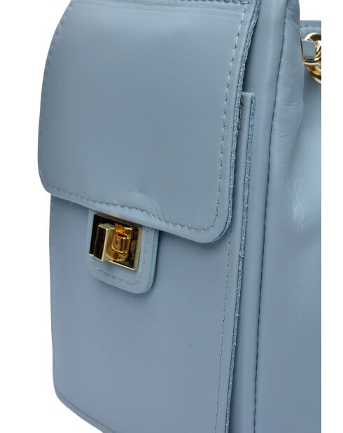 SBV 80 Celeste Schultertasche aus Leder - 20x26x11 cm