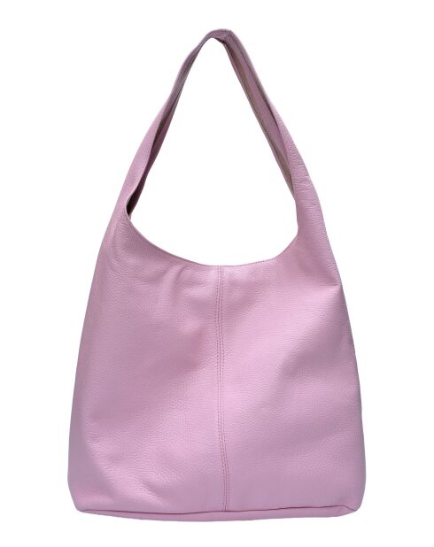 Borsa hobo TSBV 57 in pelle rosa - 32x43x15 cm