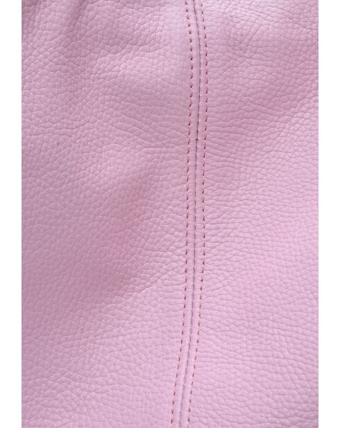 Borsa hobo TSBV 57 in pelle rosa - 32x43x15 cm