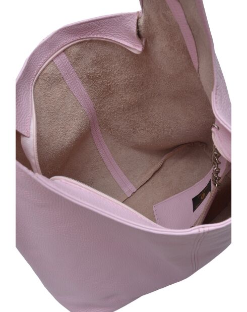 Borsa hobo TSBV 57 in pelle rosa - 32x43x15 cm