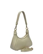 SBV 58 beigefarbene Lederhandtasche - 13x26x8 cm