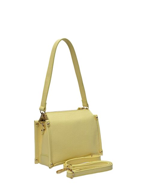 Bolso de mano de piel Chylak amarillo - 12x19x9 cm