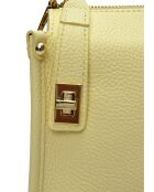 Borsa a mano in pelle Chylak gialla - 12x19x9 cm