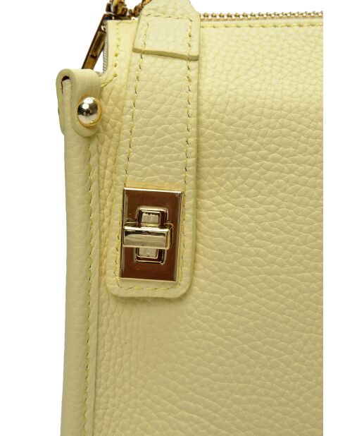 Bolso de mano de piel Chylak amarillo - 12x19x9 cm