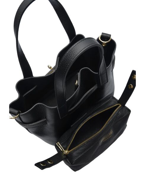 Sac à main en cuir Parker Clay noir - 23x25.5x16.5 cm