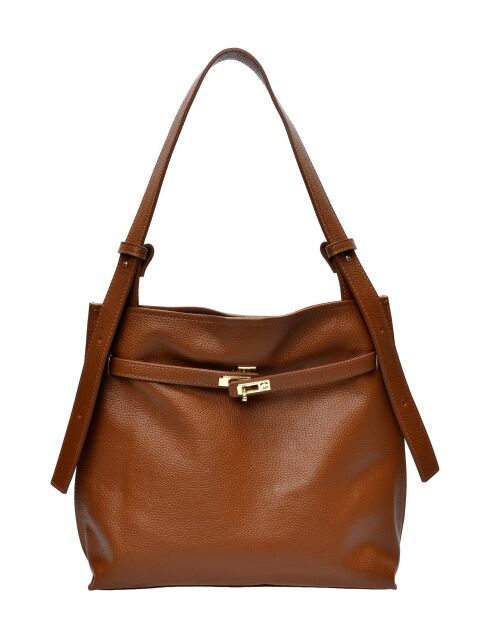 SBV 76 cognac leren hobotas - 28x38,5x7,5 cm