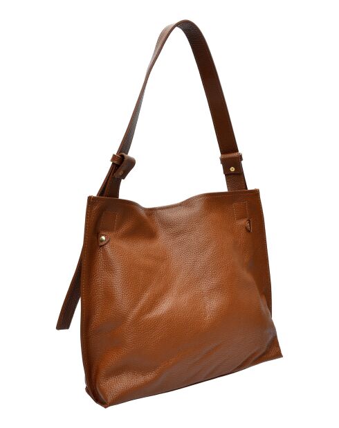 SBV 76 cognac leren hobotas - 28x38,5x7,5 cm