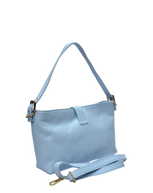 Borsa a mano Valextra in pelle celeste - 18x29x7cm