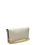 Schultertasche Thalie aus beigefarbenem Leder - 10x22x 1 cm
