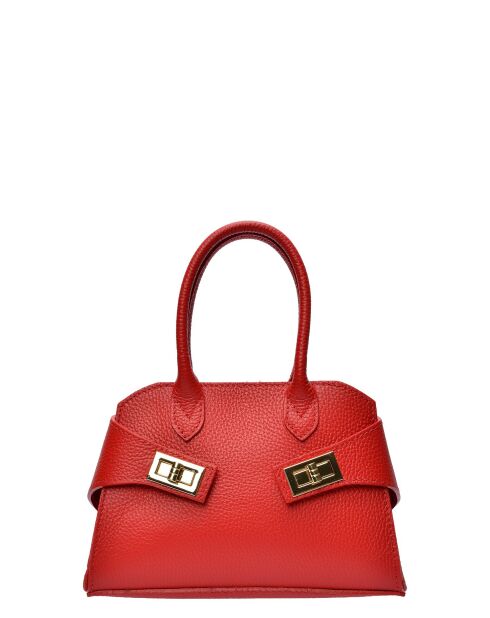 Bolso SBV 79 de piel roja - 16x22,5x5,5 cm