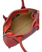 Bolso SBV 79 de piel roja - 16x22,5x5,5 cm