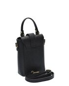 SBV 78 zwarte leren emmertas - 16,5x12x6 cm