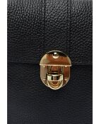 SBV 78 zwarte leren emmertas - 16,5x12x6 cm