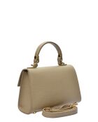 Bolso Sellenatela de piel color barro - 12,5x19,5x7,5 cm