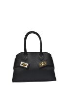 SBV 79 Tragetasche aus schwarzem Leder - 16x22,5x5,5 cm