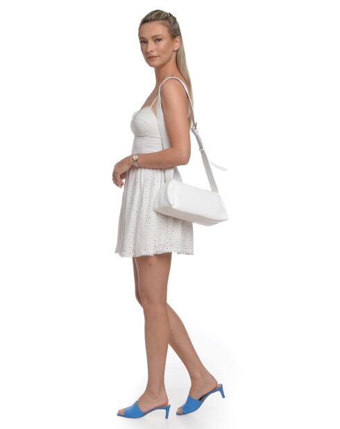 Sac bandoulière en cuir Rsypetiste blanc - 16.5x28x10 cm
