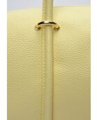 Nanucci Schultertasche aus gelbem Leder - 14x38x12,5 cm