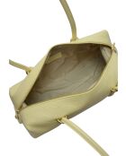 Nanucci Schultertasche aus gelbem Leder - 14x38x12,5 cm