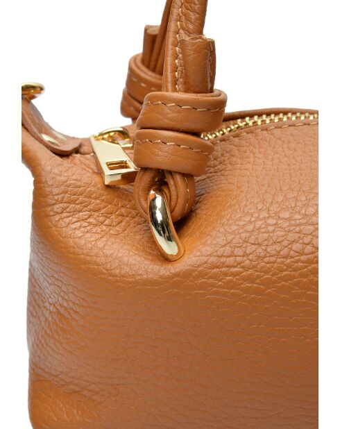 Sac bandoulière en cuir Mission Workshop cognac - 8.5x10x7 cm