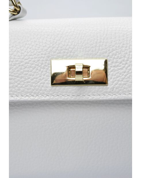 Bolso de piel Oleada blanco - 12,5x19,5x7,5 cm