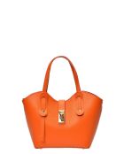 SBV 60 oranje leren draagtas - 16x20x9 cm