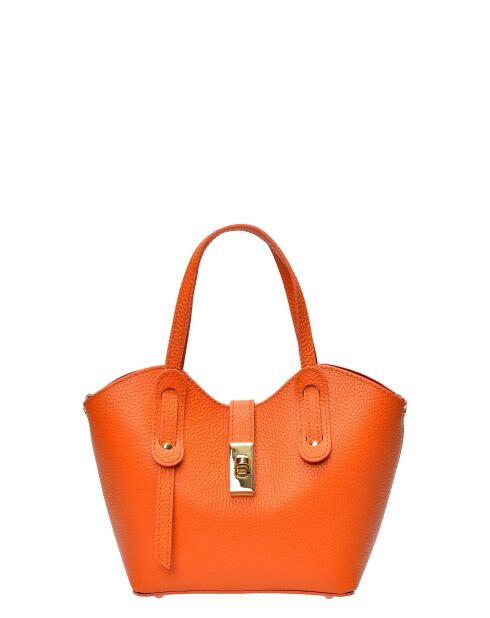 Bolso SBV 60 de piel naranja - 16x20x9 cm