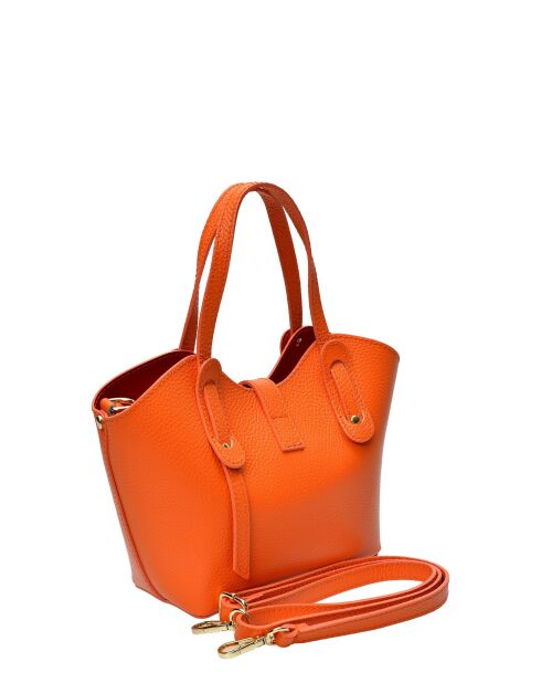 Bolso SBV 60 de piel naranja - 16x20x9 cm