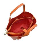 SBV 60 oranje leren draagtas - 16x20x9 cm