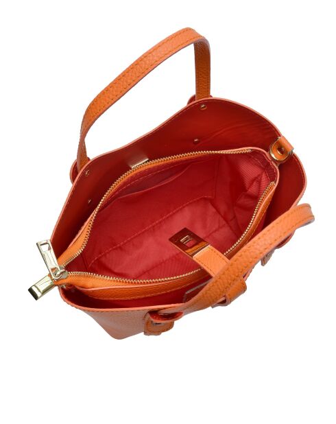 Bolso SBV 60 de piel naranja - 16x20x9 cm