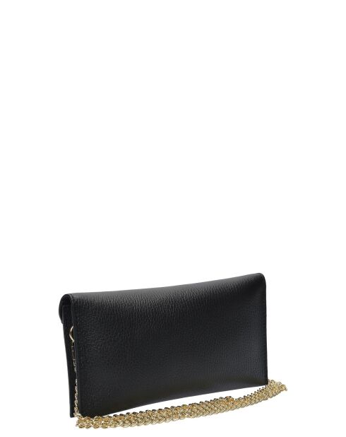 Bandolera Kaszer de piel negra - 10x22x 1 cm