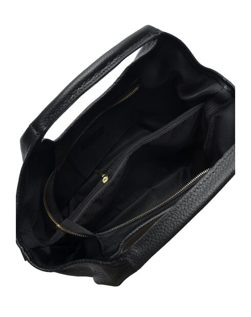 Bandolera Maison de Vacances de piel negra - 24x40x14,5 cm