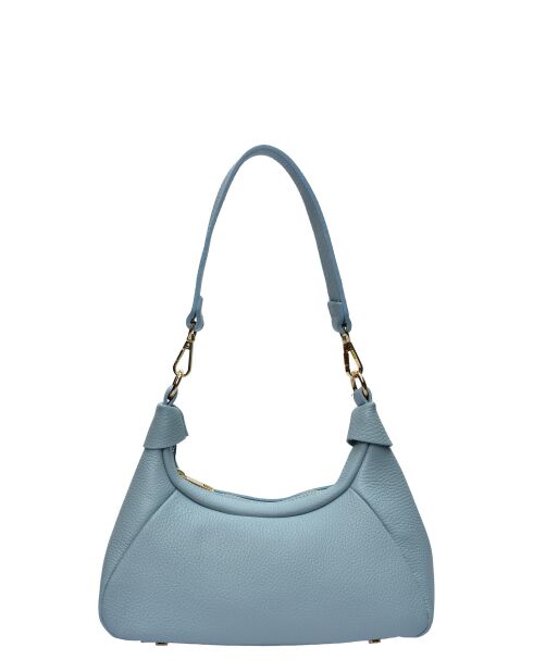 Bolso SBV 58 de piel celeste - 13x26x8 cm