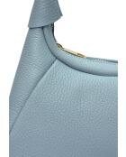 Bolso SBV 58 de piel celeste - 13x26x8 cm
