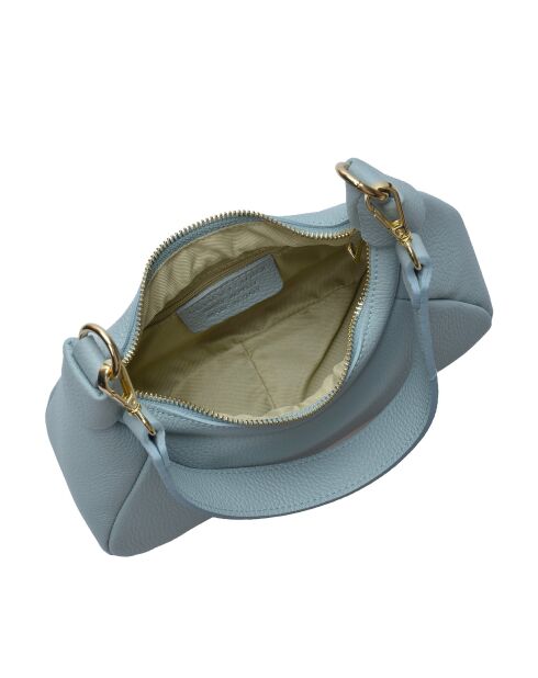 Bolso SBV 58 de piel celeste - 13x26x8 cm